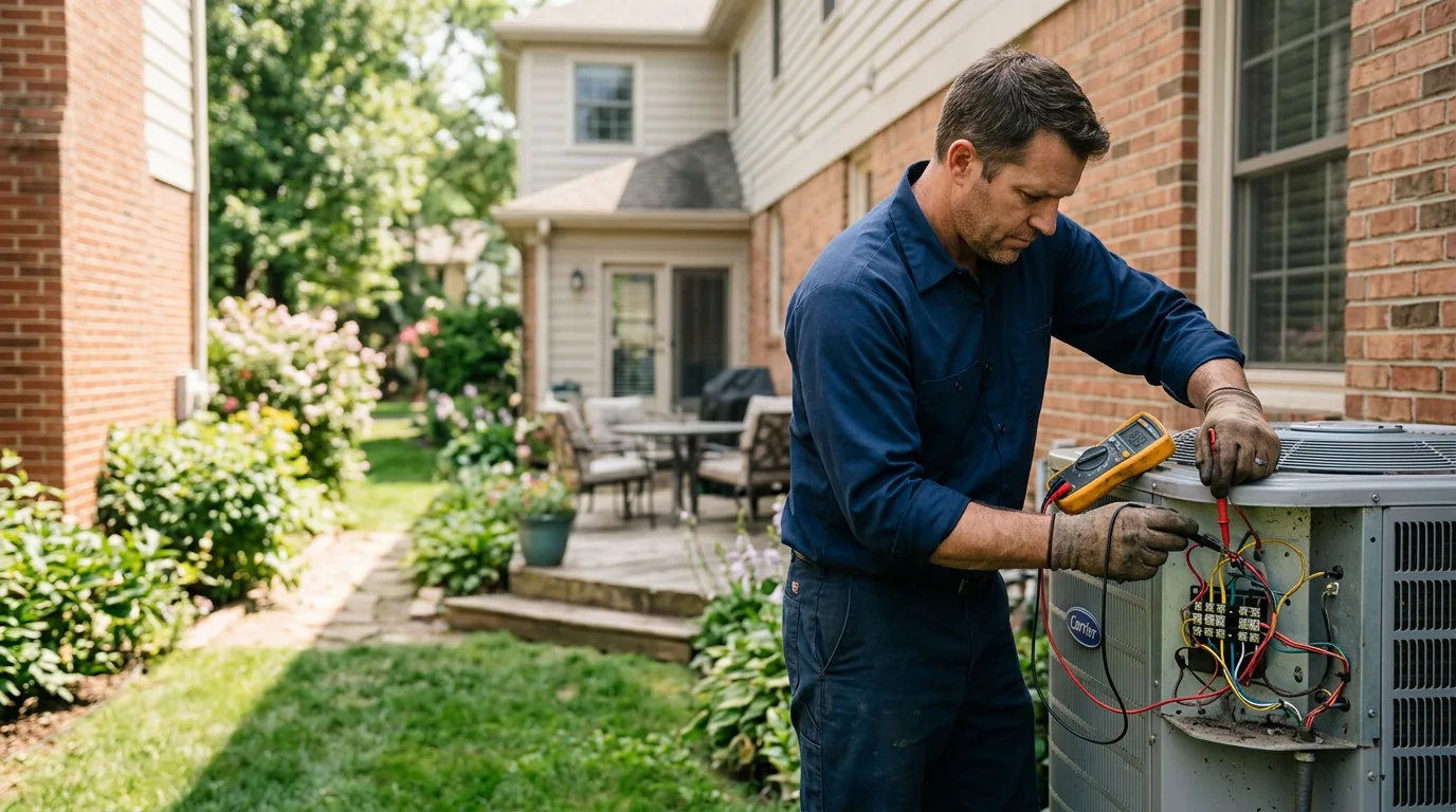 HVAC technician working near Williams, IA